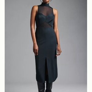 Maeve Sheer Cutout Midi Dress from Anthropologie